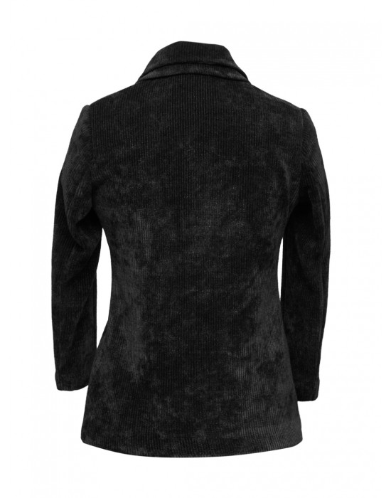 Girls Coat  Metallic Black